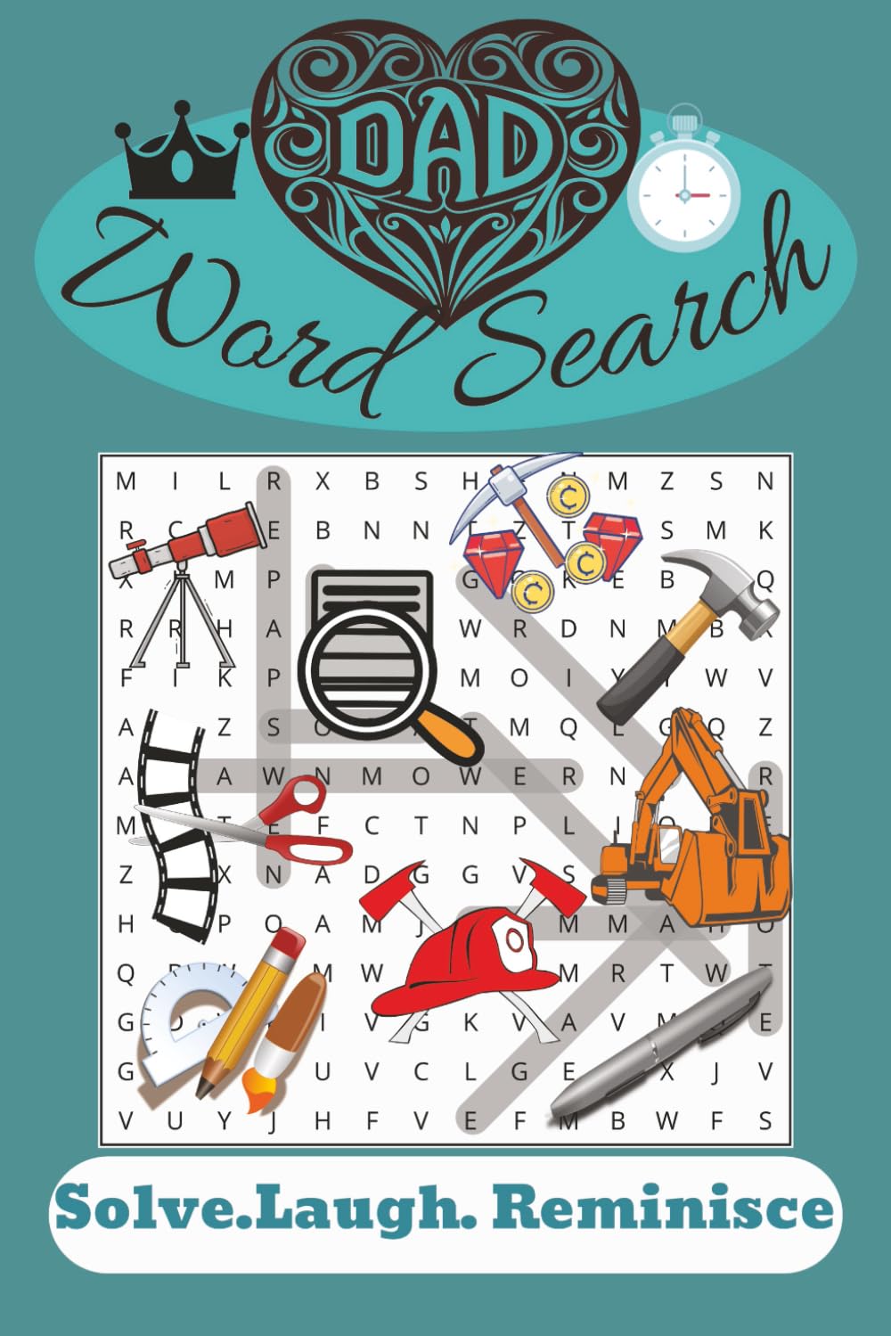 Dad's Word Search Book: Word Searches with Easy to Read Print about Dads, Fathers Life, Celebrating Dads and More.. | 6x9.. 120 pages, 50+ Puzzles | ... for Father's Day, Birthdays and Relaxation.
