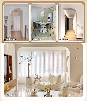 Rounded Doorway Arch Kit， Doorway Arch Kit For Foam Wall White Multiple Sizes Pack Of 2(10x15x15cm)