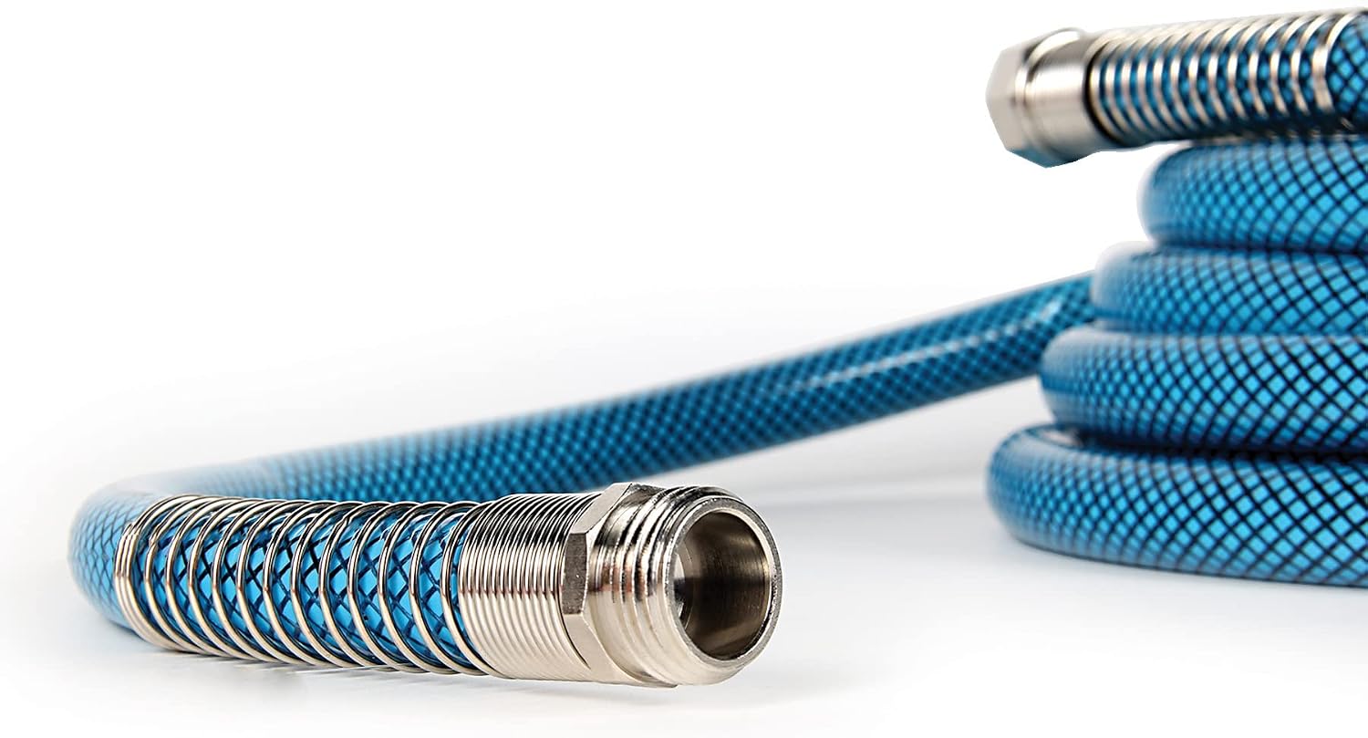 Camco TastePURE 25-Foot Premium Drinking Water Hose | Features a No-Kink Heavy-Duty Design with Machined Fittings for Extra Strength, 5/8” ID, and is Lead-Free, BPA-Free, and Phthalate-Free (22833)