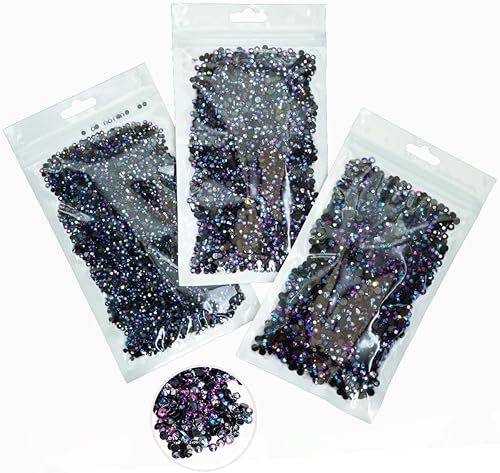 16000 unidades de diamantes de imitación de resina AB de color morado rosa para manualidades de 0.118 pulgadas, 0.117 pulgadas, 0.117 pulgadas,
