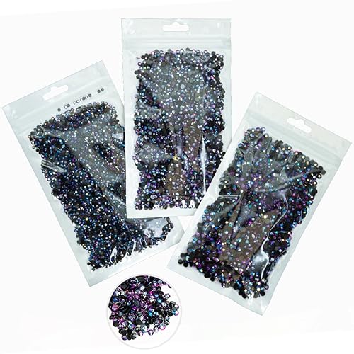 16000 unidades de diamantes de imitación de resina AB de color morado rosa para manualidades de 0.118 pulgadas, 0.117 pulgadas, 0.117 pulgadas,