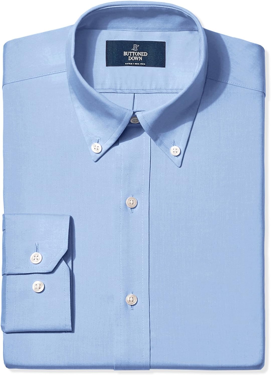 Buttoned Down Men’s Supima Cotton Fitted Button Collar Shirt