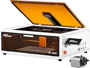 Creality Falcon A1 Pro 20W, Enclosed Engraver with Air Assist, HD Smart Camera for Auto Focus, APP Control, Convenient Touch Screen, Class 1 Safety Engraving Machine for Wood and Metal, Acrylic(White)