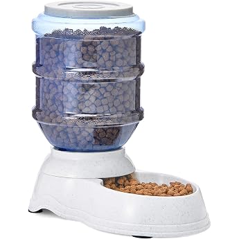 Amazon Basics Small Pet Feeder Water Dispenser