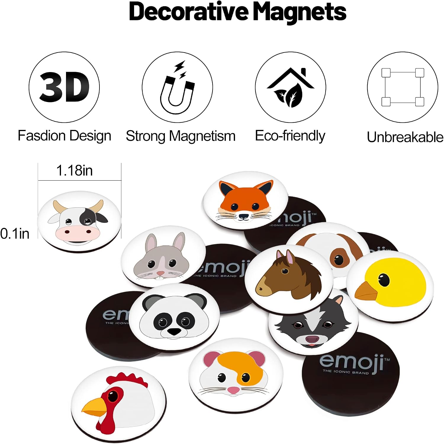 OTUIUTO Emoji Magnets for Refrigerator Funny Fridge Magnets Cute Magnets for Whiteboard Locker Decorative Magnets for Office and Kitchen Gifts for Lady (28 - Image 5