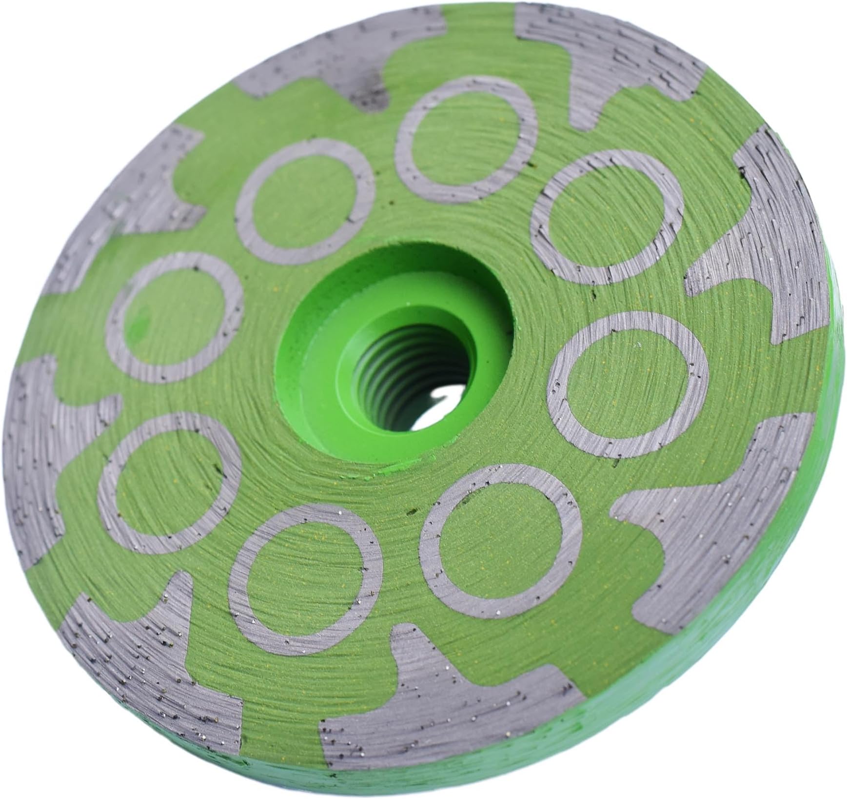4 in.x 5/8-11 in. Smooth Grinding Resin Filled Diamond Cup Wheel for Angle Grinder, Resin Filled Diamond Grinding Wheel for Granite Marble Engineered Stone