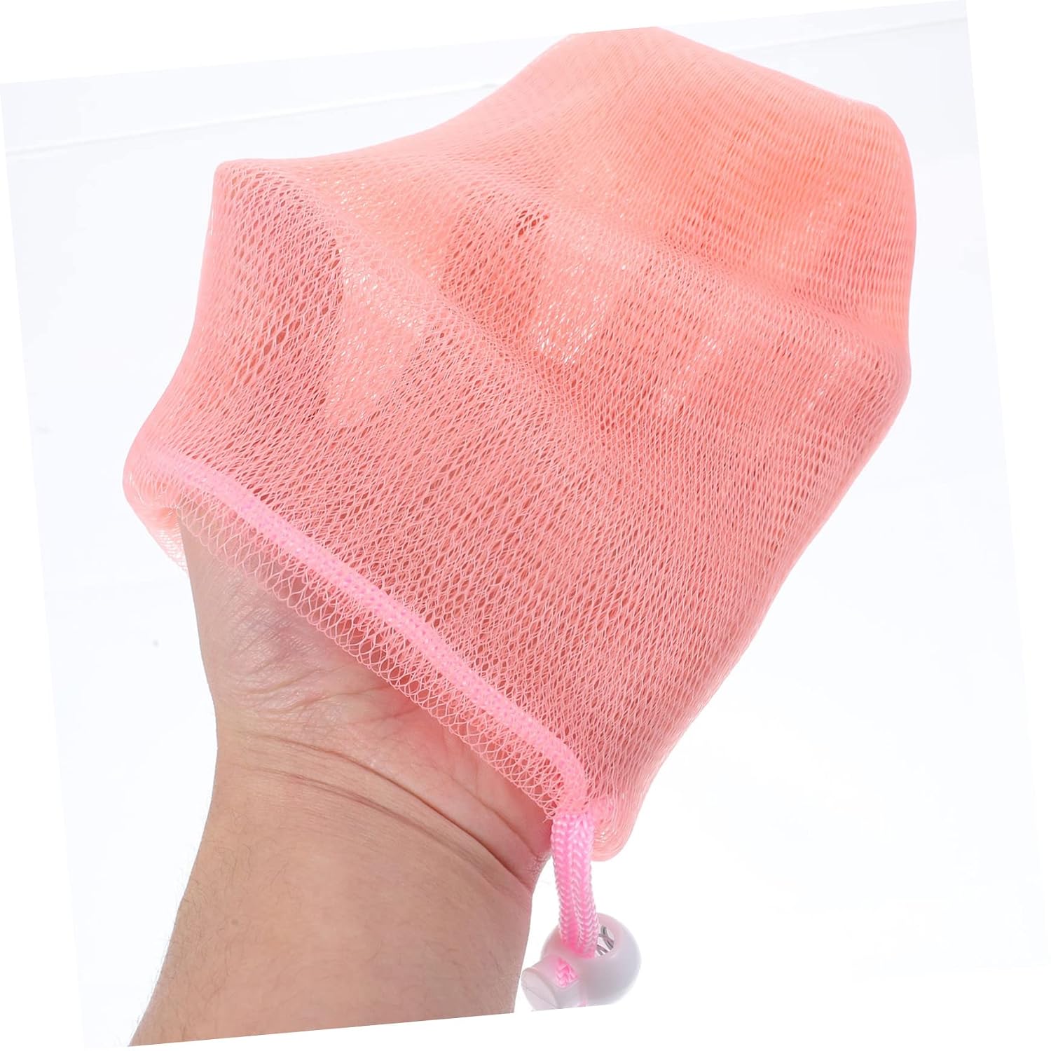 4pcs Foaming Net Pouches for Exfoliating Cleansing Bathroom Soap Storage Bags Mesh Holders for Facial Cleanser