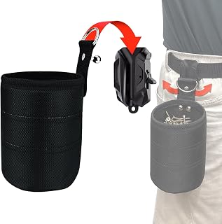 MAGGHEVI Nail & Screw Pouch with Belt Clip, Tools Organizer Pouch Bag with Snap Spring Closure for Men, Electrician, Carpenter, HVAC Tech, Technician, Handy Man, Plumber and Contractor