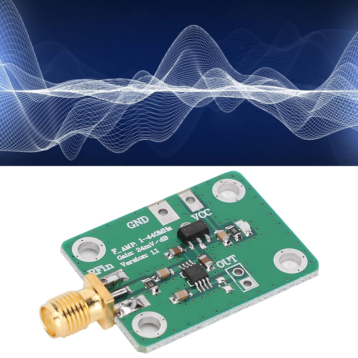 Power Meter Module High Speed Logarithmic Detector Board AD8310 1‑‑440 MHz