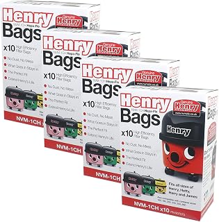 Henry Numatic Hetty etc Hepa Flo Vacuum Cleaner Dust Bags (Pack of 40)