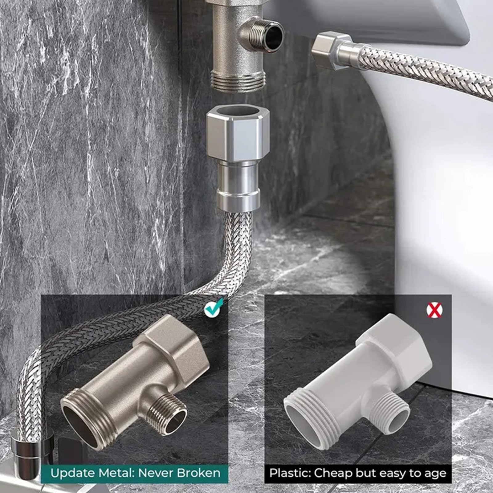 Morain Accessori per Bidet per L'igiene Femminile per WC Set Spruzzatori per Bidet per L'igiene Personale Confortevoli per Le Persone Private per Le Donne