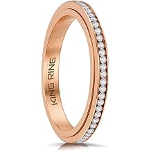 King Ring 3mm Spinner Rings Premium Stainless Steel Fidget Rings for Women - Designed in USA