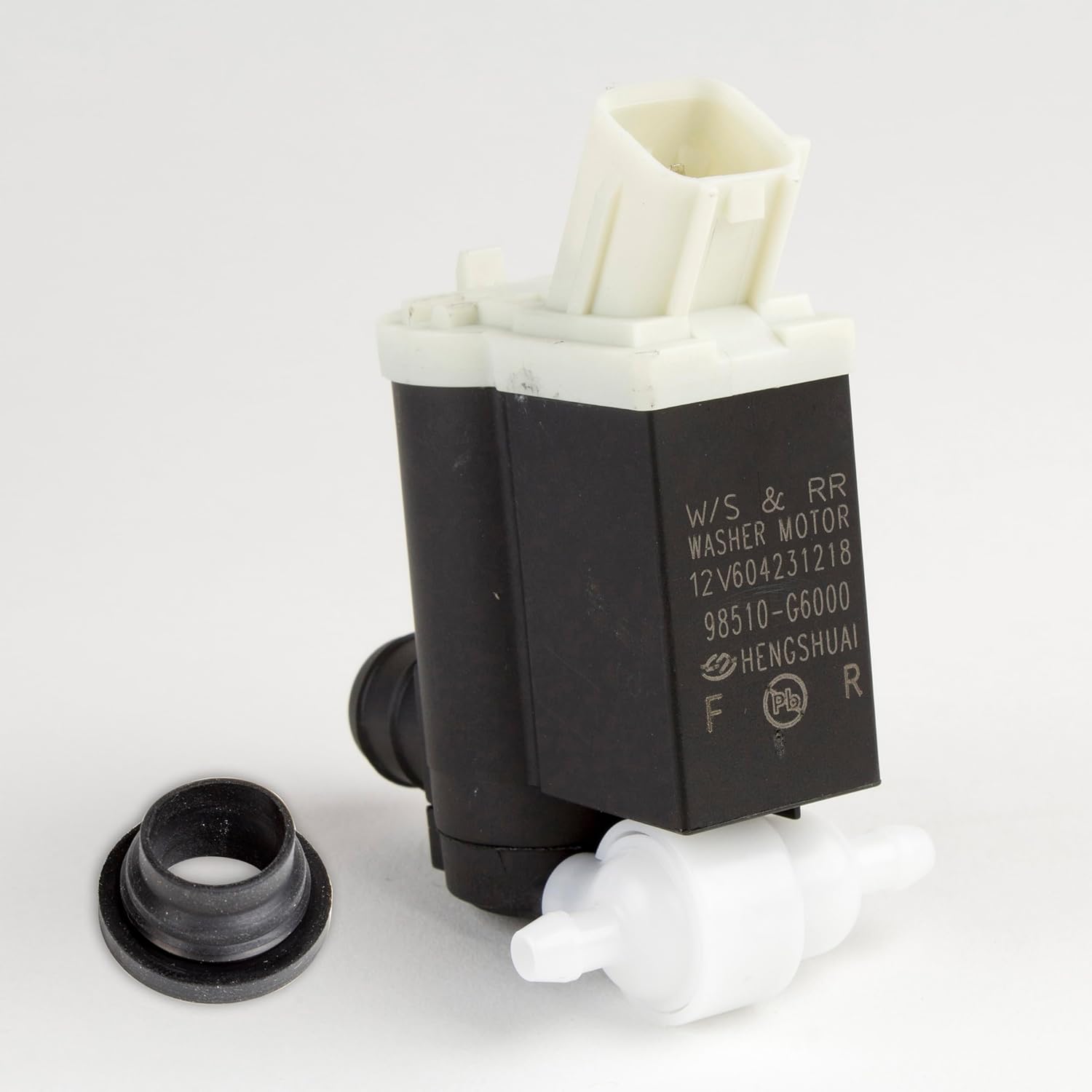 Genuine OEM Windshield Washer Motor Pump with Grommet 98510-2V100 compatible with Select Hyundai Kia Vehicles