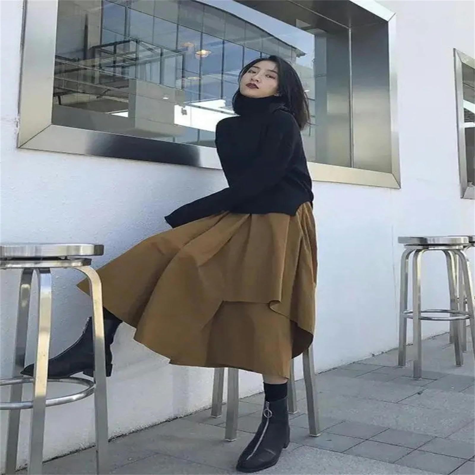 Spódnica damska Culottes wiosna lato styl modna spódnica styl uliczny nieregularne szerokie nogawki Culottes