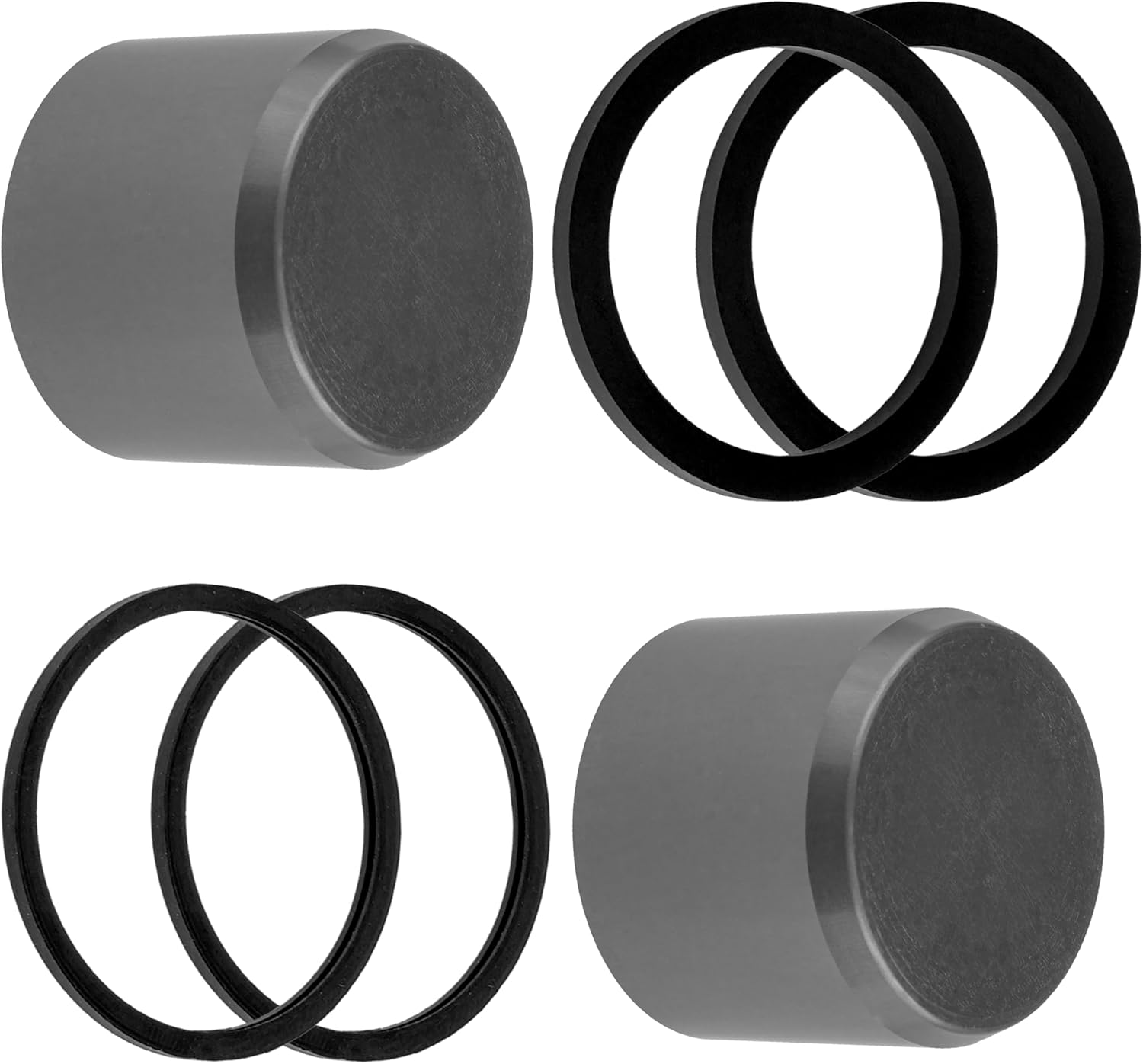 Caltric 2 Brake Caliper Piston with Seals Compatible with Polaris 5132829 5412010 5412011