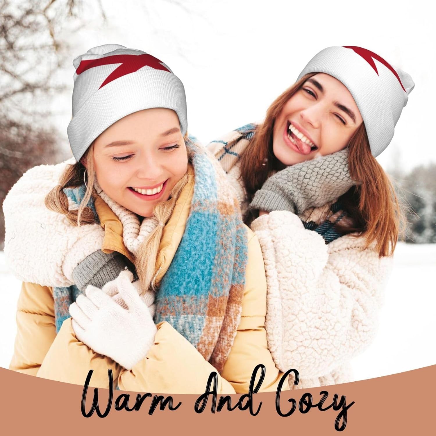 Cute State Flag Beanie Hat for Men Women Unisex Reversible Knitted Skull Cap Unisex Winter Warm Beanies Hats Caps - Image 6