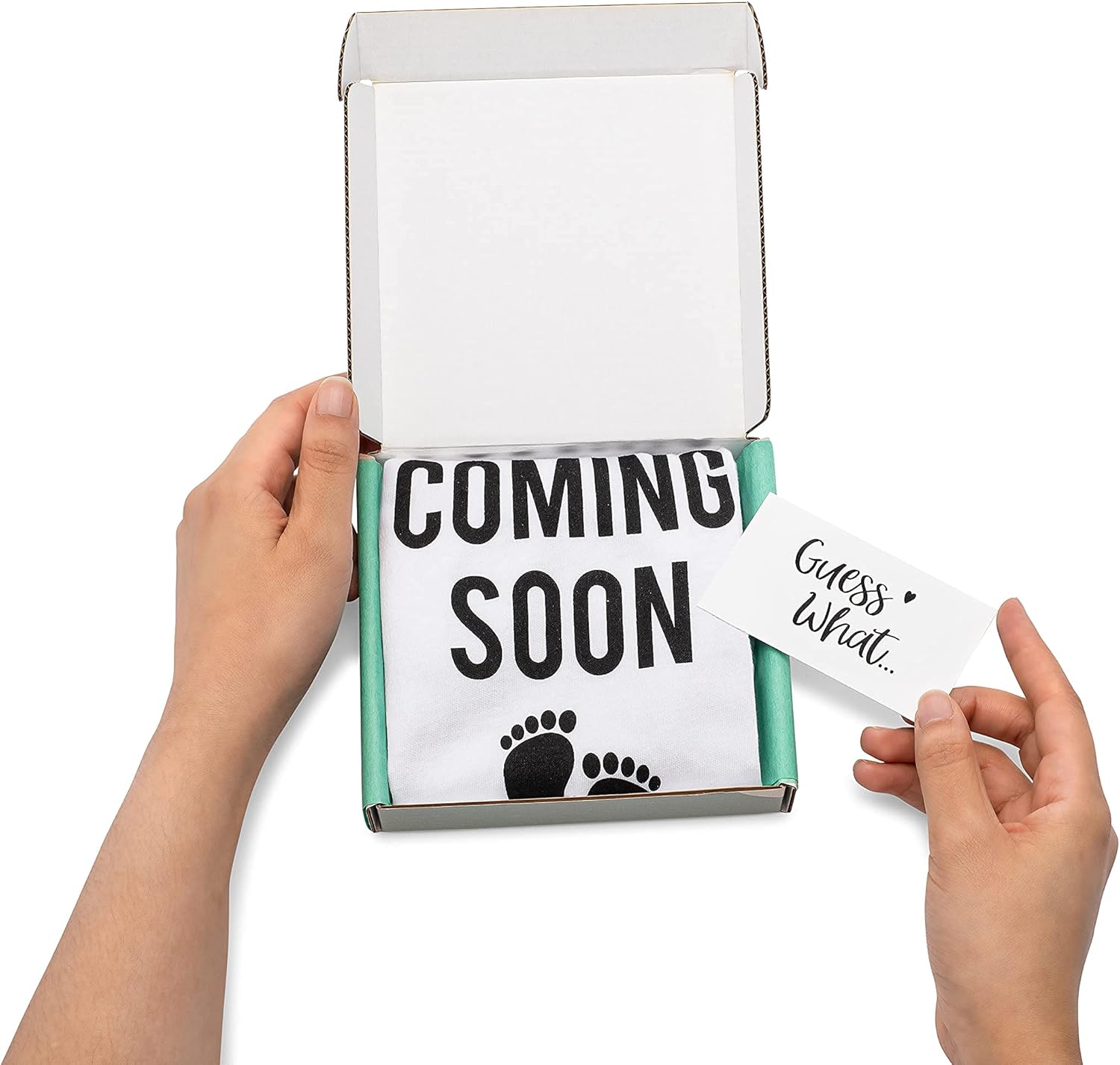 Miniatura 3 de Regalo de anuncio de embarazo para abuelos idea de revelación de bebé para abuela abuelo papá marido tía tío o familia Blanco