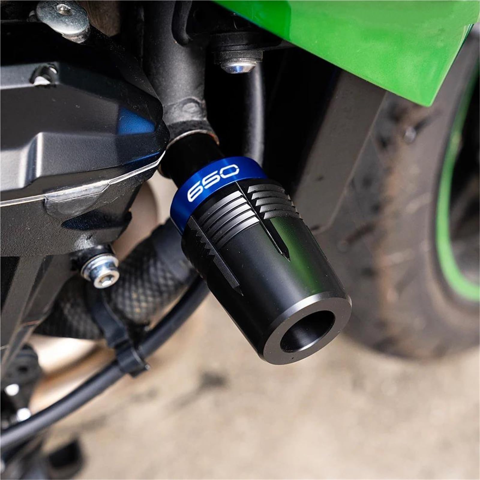 Motor Topes Anticaida Para Kawasaki Para Ninja 650 Z650 Z650RS 2017-2026 Deslizadores Marco Motocicleta Protección Contra Caídas(Gold)