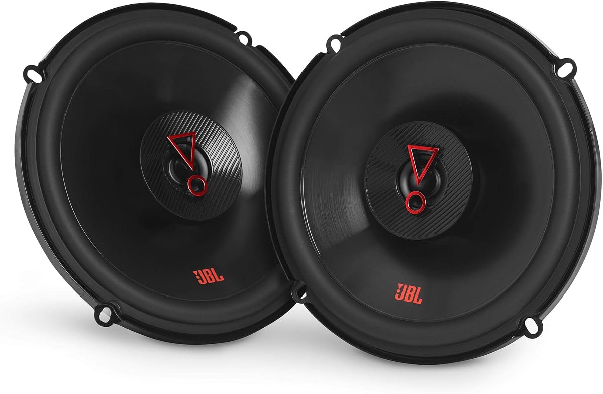 Stage 3627F - Altavoz de audio bidireccional para automóvil de 6,5”, Sin rejilla, Negro