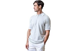 Men's Short Sleeve Sweater Polo