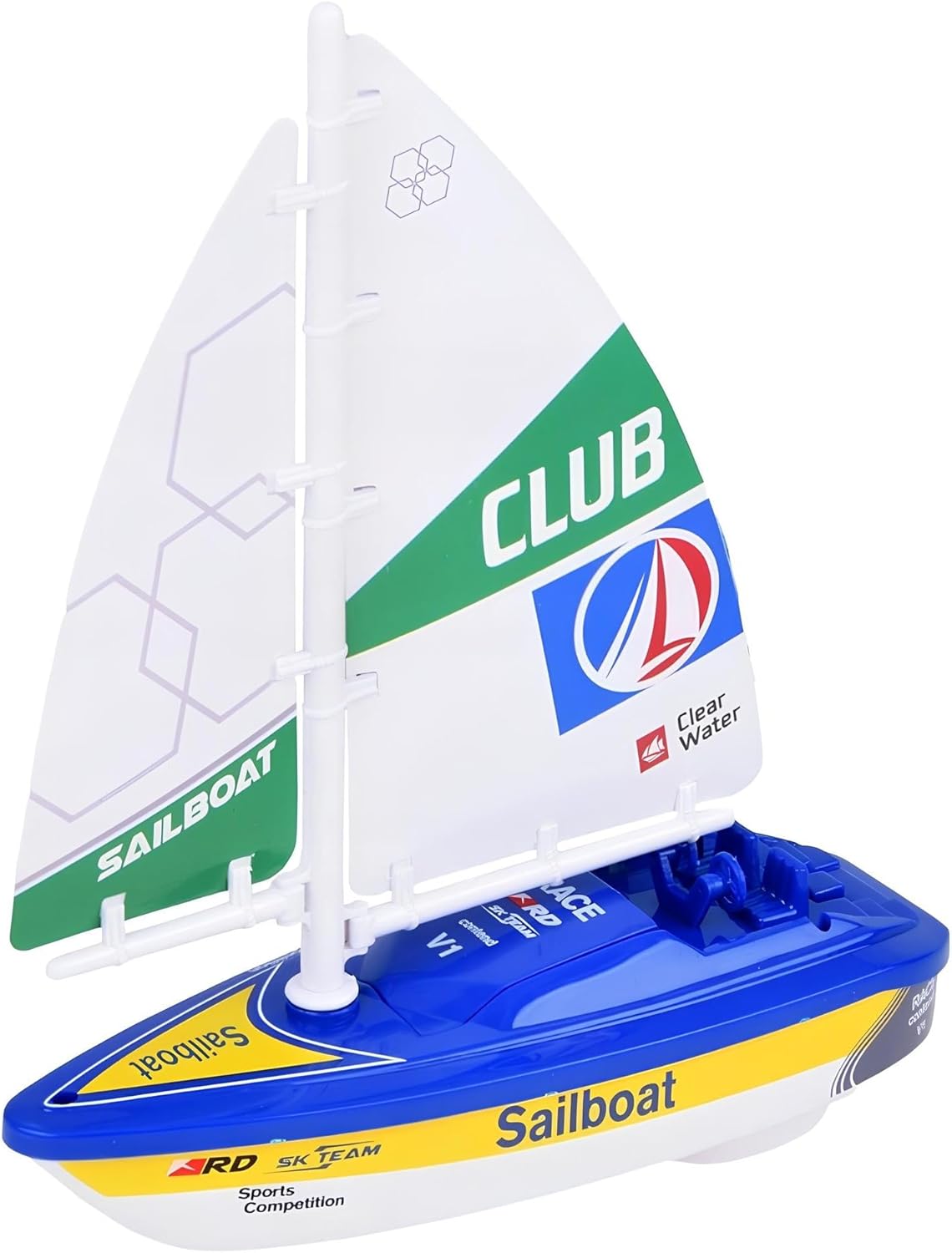 Sailboat Toy Battery Powered Electric Motor Speedboat Toy Battery Powered Boat Toy Powered Motorboat Boat Toy Children Electric Motor Sailboat Game, Colours