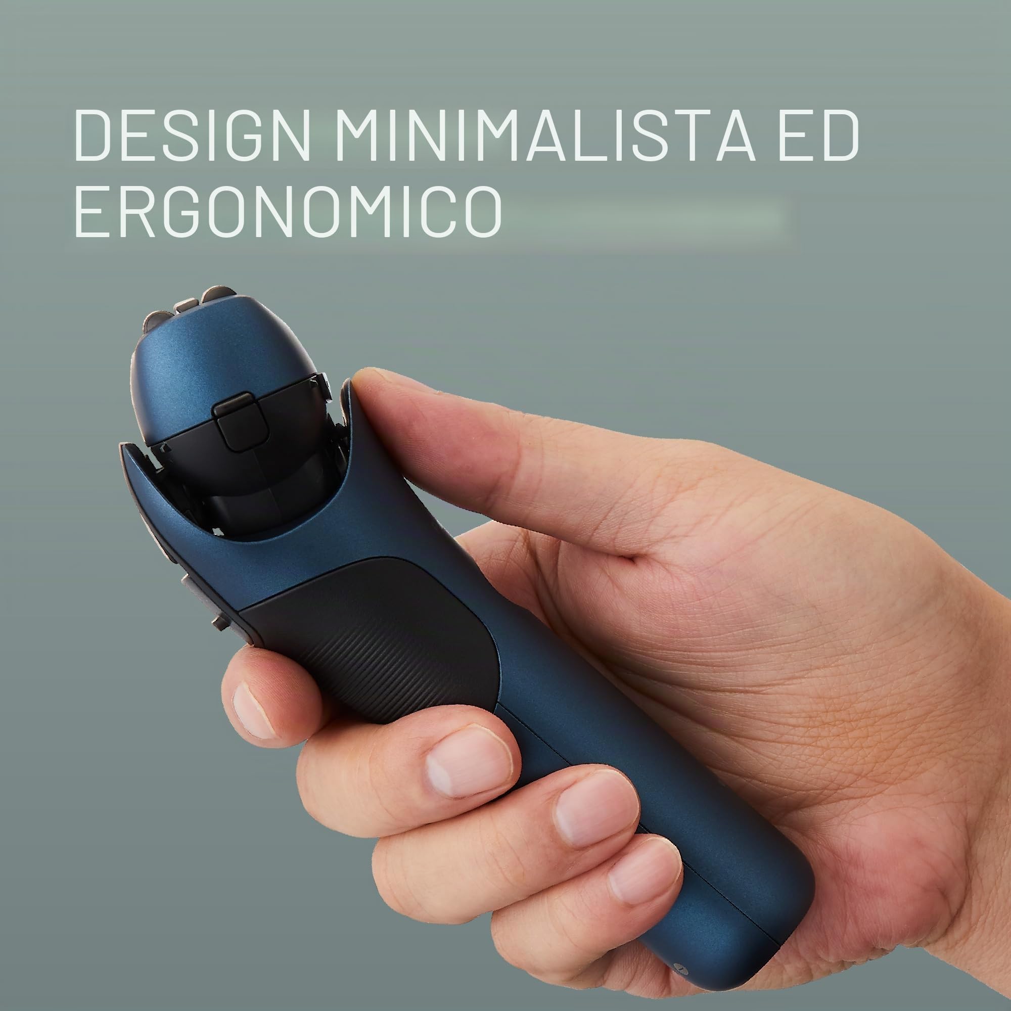 Panasonic ES-ALT4B Rasoio elettrico a 3 lame Wet and Dry per uomo, ricaricabile, sensore di comfort della pelle, testina multiflex 12D, riduce al minimo l'ombra delle ore 5