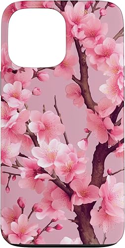Funda para iPhone 13 Pro Max Sakura Tree Japanese Pink Flower Florist Cherry Blossom