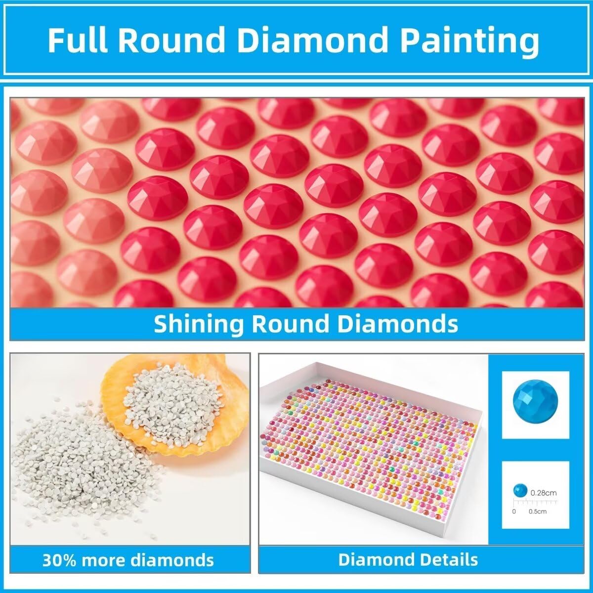 5D Diamond Painting Kit pour Adulte,DIY Panda roux,Fleur de cerisier Peinture Diamant Kit,Cristal Art Peinture Broderie Diamant (90x120cm),Diamant Point de Croix pour Décoration Intérieur 57F-4108