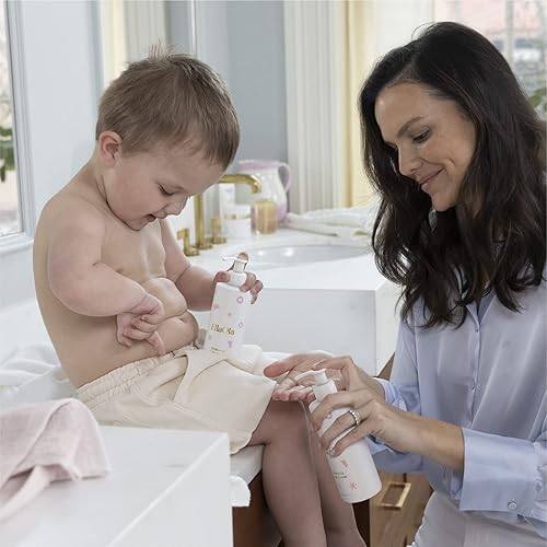 Miniatura 5 de ELLAOLA Loción calmante para bebés para piel seca, propensa al eczema y sensible con aceite de jojoba + escualano, loción hidratante y nutritiva