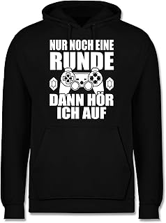 Shirtracer - Nerd Geschenke - Nur noch eine Runde - Herren Hoodie und Kapuzenpullover für Männer