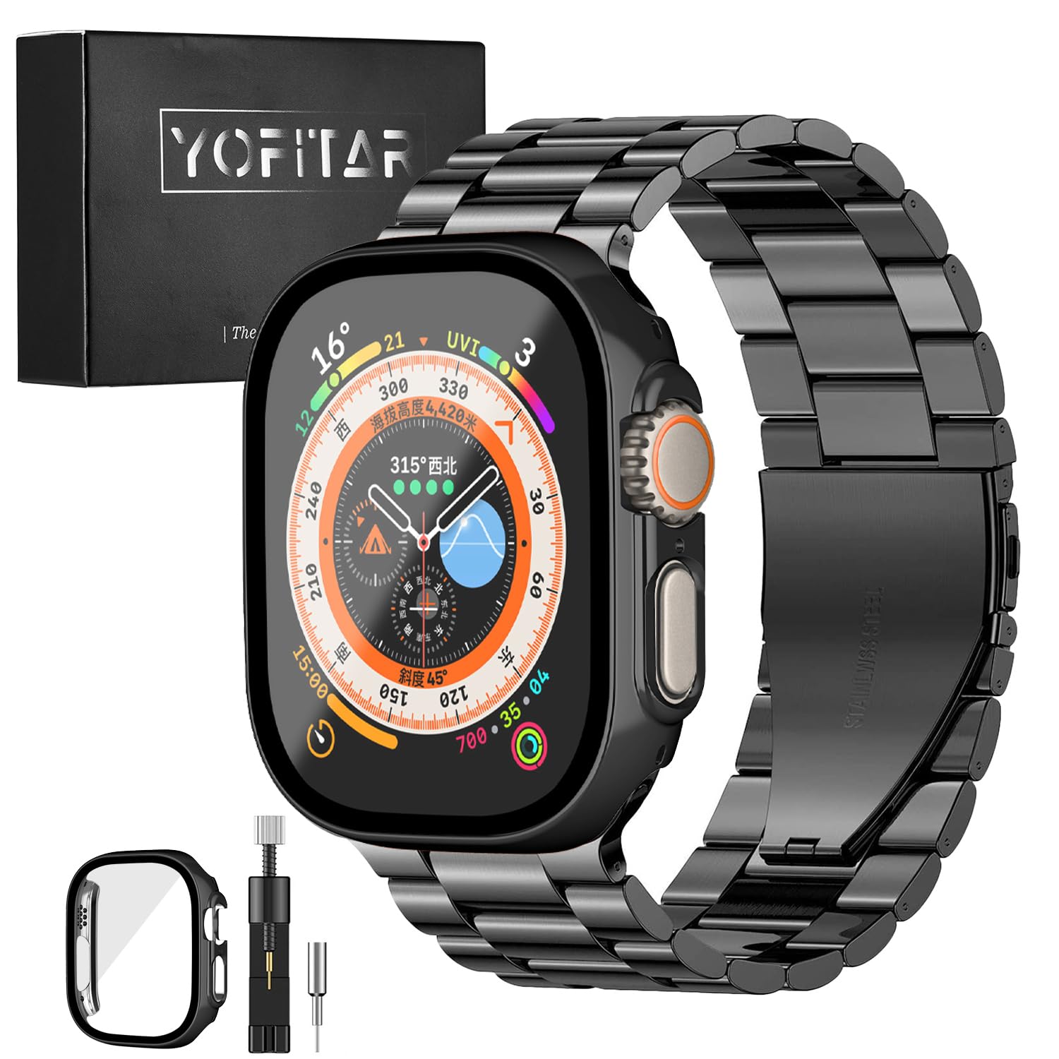 Amazon.co.jp: [YOFITAR] for Apple Watch バンド 保護ケース  