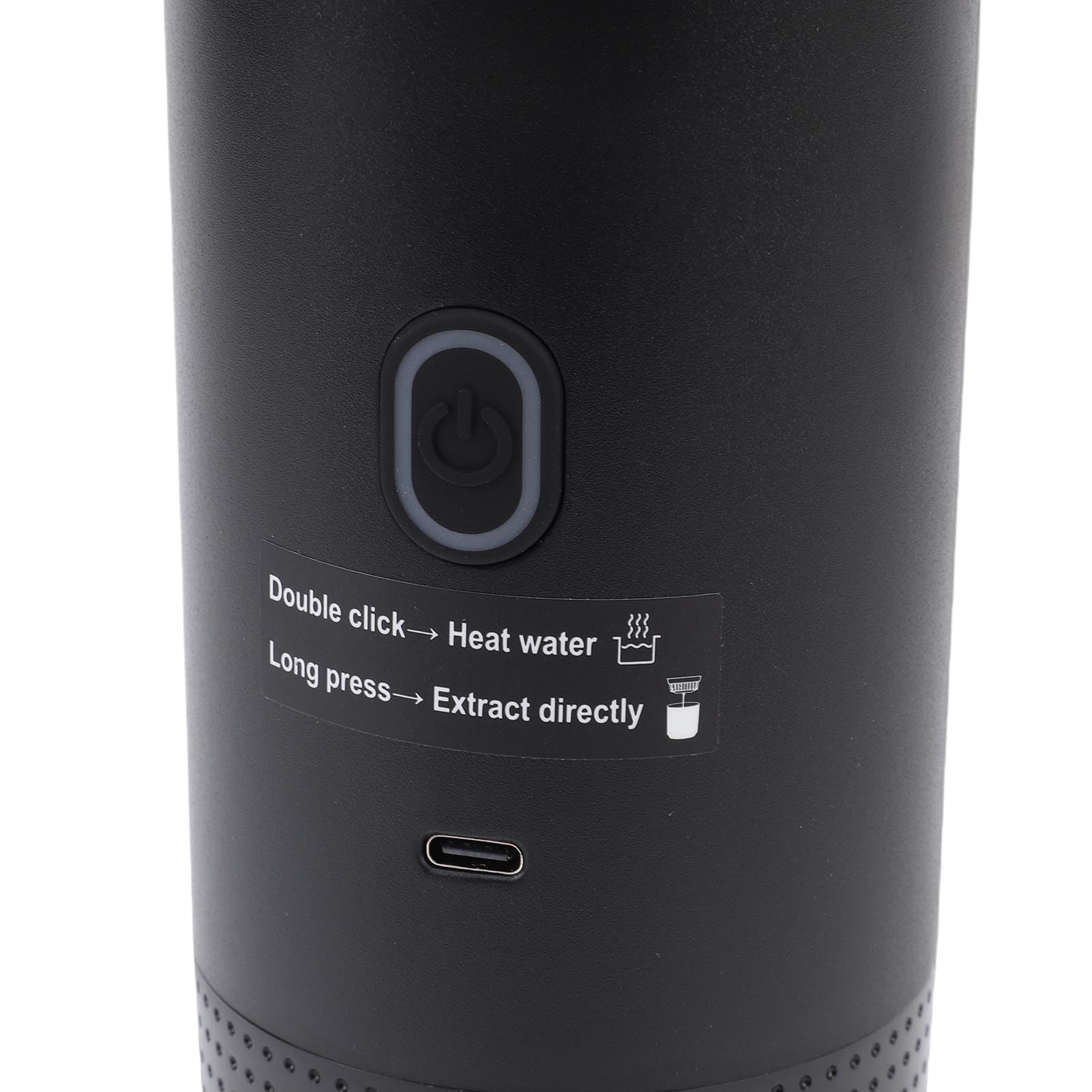 LiebeWH Caffettiera a Capsule Portatile Caffettiera Elettrica USB C Pressione 20 Bar Batteria 7500mAh 3 in 1 per Campeggio Ufficio Viaggi Caffè Macinato e Capsule (BLACK)