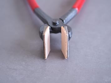 Leather Flat Wallet Pliers and 10 Hefty Leather Clip Clamps