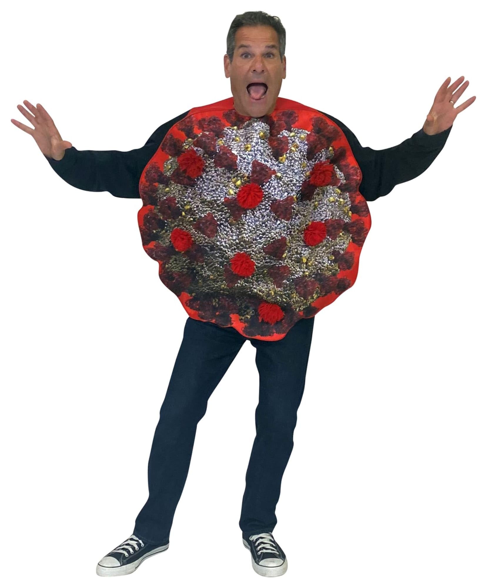 Amazon.com: Rasta Imposta Covid Germ Costume Bug Virus Bacteria Mens ...