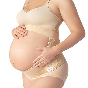 Pregnancy Girdle-Adjustable Maternity Support Pregnancy Girdle -Maternity Girdle Pregnancy Soft Fabric Black, X-Large