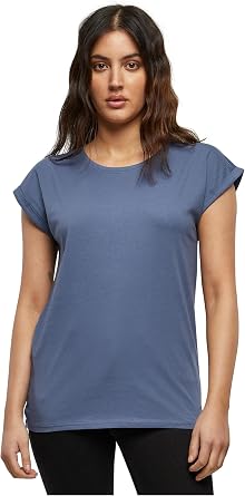 Build Your Brand By021-Ladies Extended Shoulder Tee Womens T-Shirt Pack of 1
