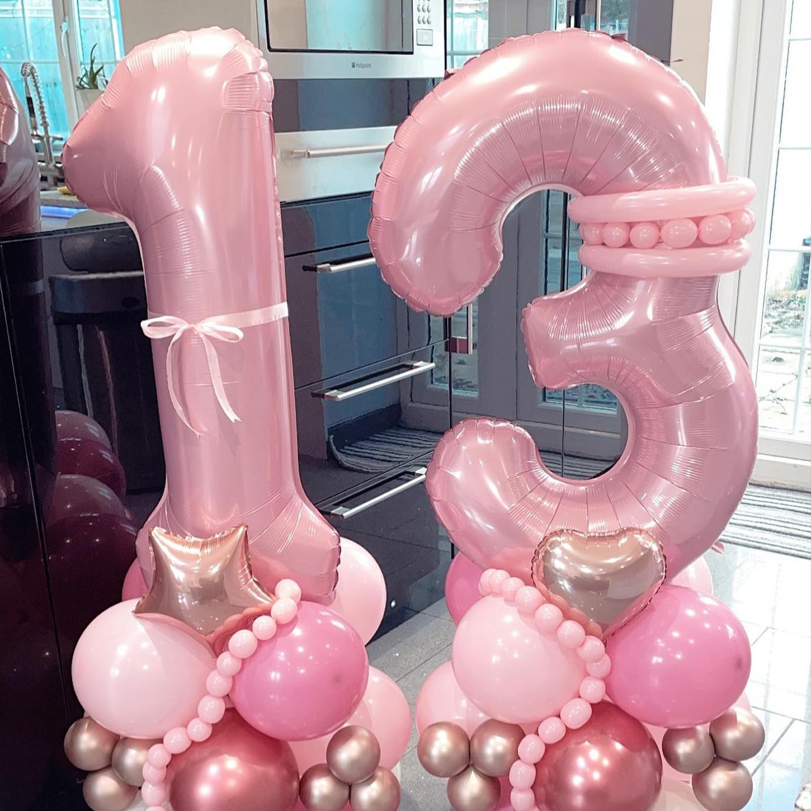 Globos Grandes De 40 Pulgadas Con Cielo Estrellado Número 9, Globos De De 40 Pulgadas Con Cielo Estrellado Numero 9 Globos De Mariposa Globos Gigantes De Aluminio De Mylar Con Helio Numero 9