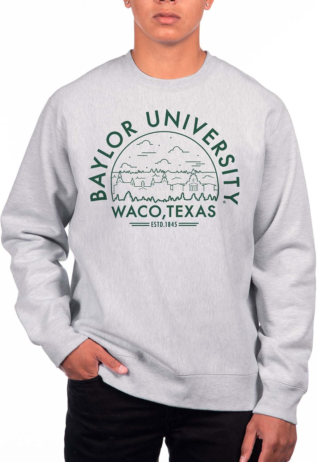College Sports Heavyweight Crewneck Sweatshirt - Fleece Unisex Officially Licensed NCAA Men’s and Women’s Sweatshirt