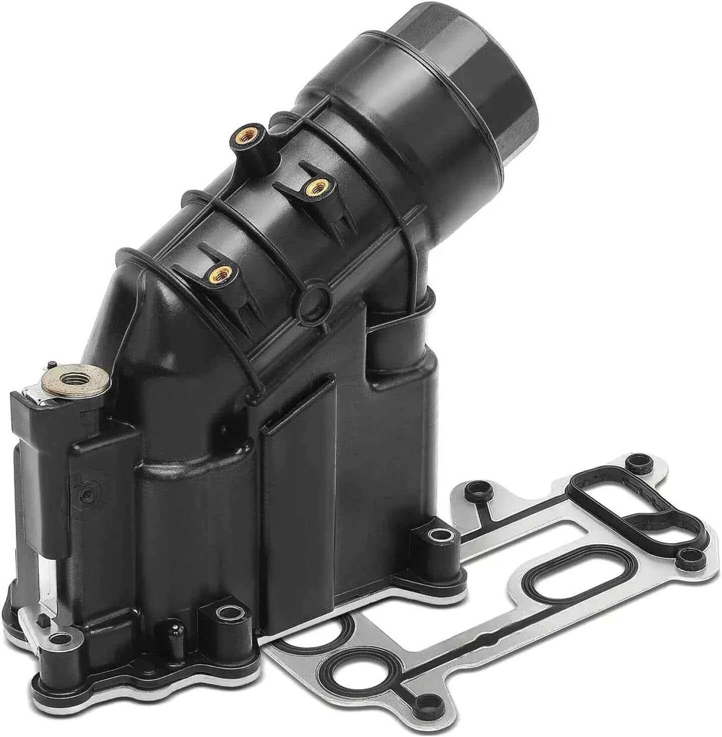 SOPORTE FILTRO ACEITE con ENFRIADOR compatible con BMW X3 (E83) (2003-2010) con motor N47 / B47 / M47-1.6d / 1.8d / 2.0d / 2.5d - 11427797392 11427807799 7797392 7807799