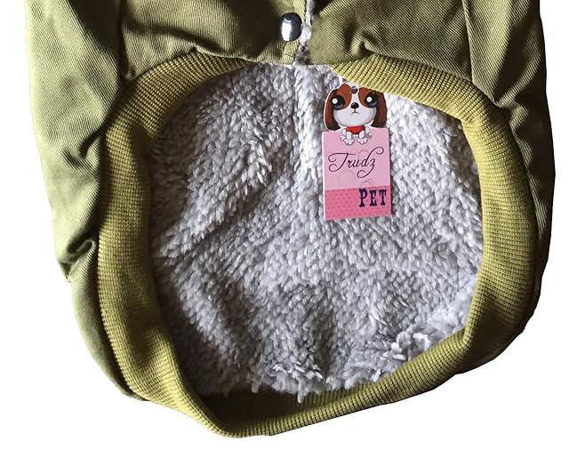 Foto 6 de 7 de Ropa para Perros Abrigo Engrosado Sudaderas con Capucha Ropa de Trabajo Perro Uniforme Militar suéter…