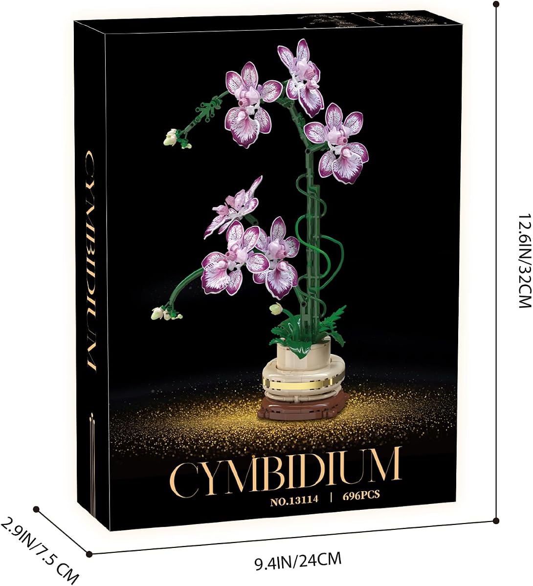 LEGO Botanicals Orchid - Artificial, Fake Indoor Flowers Building Set for Home, Kitchen, Desk Decoration view 4