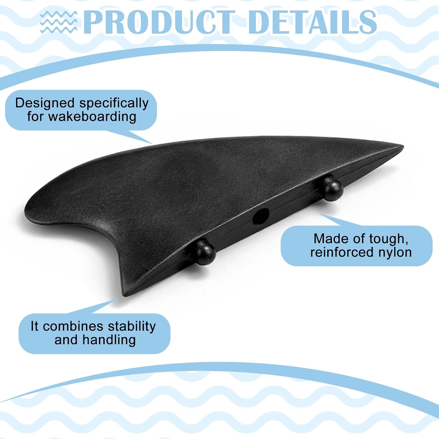 2 Pcs 1.5" Surfboard Fish Fin Nylon Soft Top Surfboard Fin with Screws for Surf Boards, Surfing Longboard and Shortboard