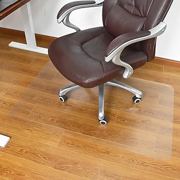 Office Chair Mat for Hard Floors, Desk Chair Mats Home Floor Protector Easy Clean Transparent Carpet Floor Protector Mat Clear 1.0mm Thick Various Sizes