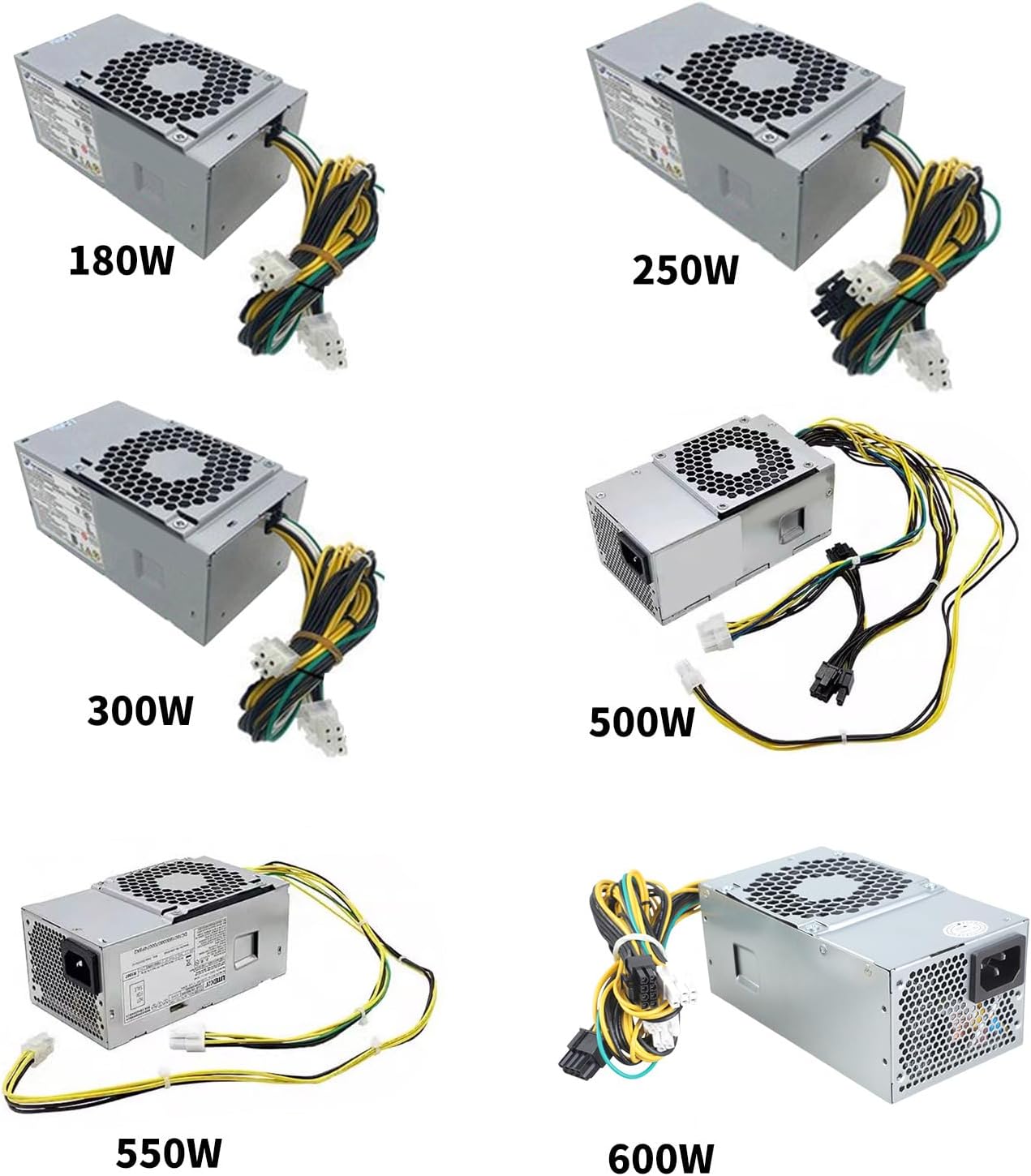 デスクトップコンピュータ PC ケース電源セット静かな実行小型デスクトップ PC 180 ワット/250 /300 /500 /55