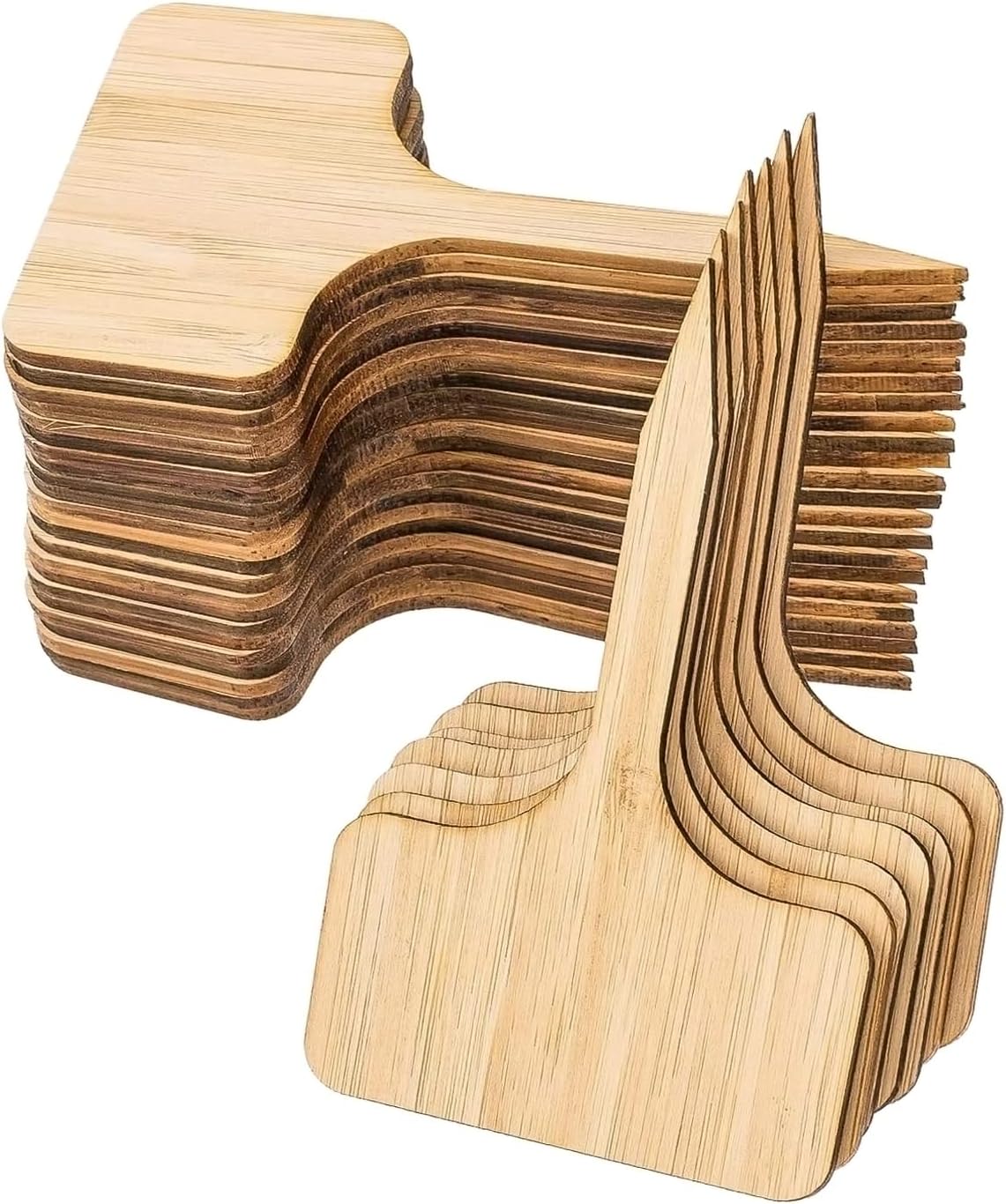 40 Stück Bambus Pflanzschilder - Gartenetiketten Für Kräuter & Gemüse