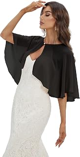 Capelets for women Chiffon Cape Shawls and Wraps for Evening Dress Wedding Capes Cover Up