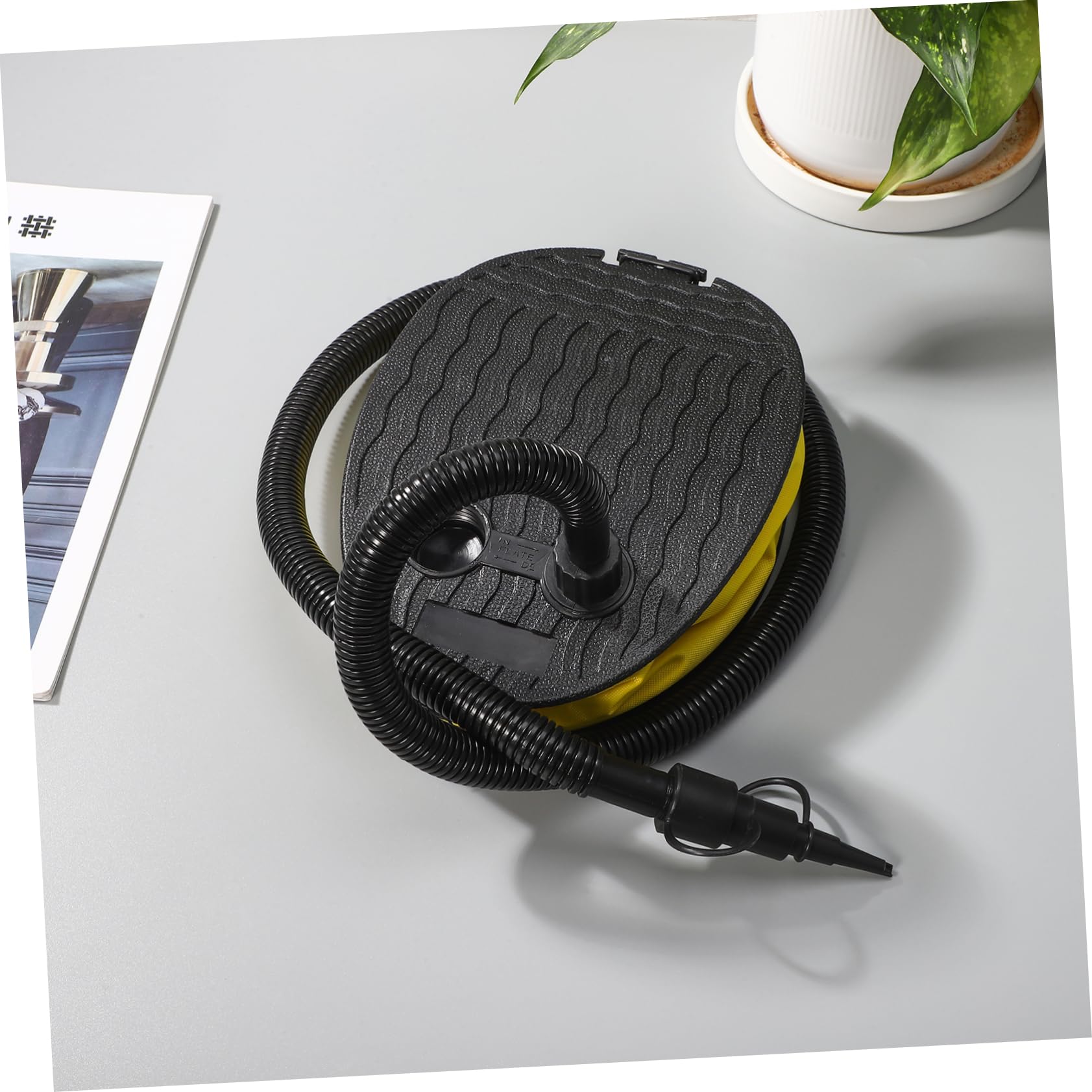 MAGICLULU 3 Stück Blasebalg Fußpumpe Adapter Fußbetriebene Luftpumpe für Luftmatratze Luftbett Camping Kajak Bootsitz Luftkissen Inflator Tragbar ohne Stromversorgung