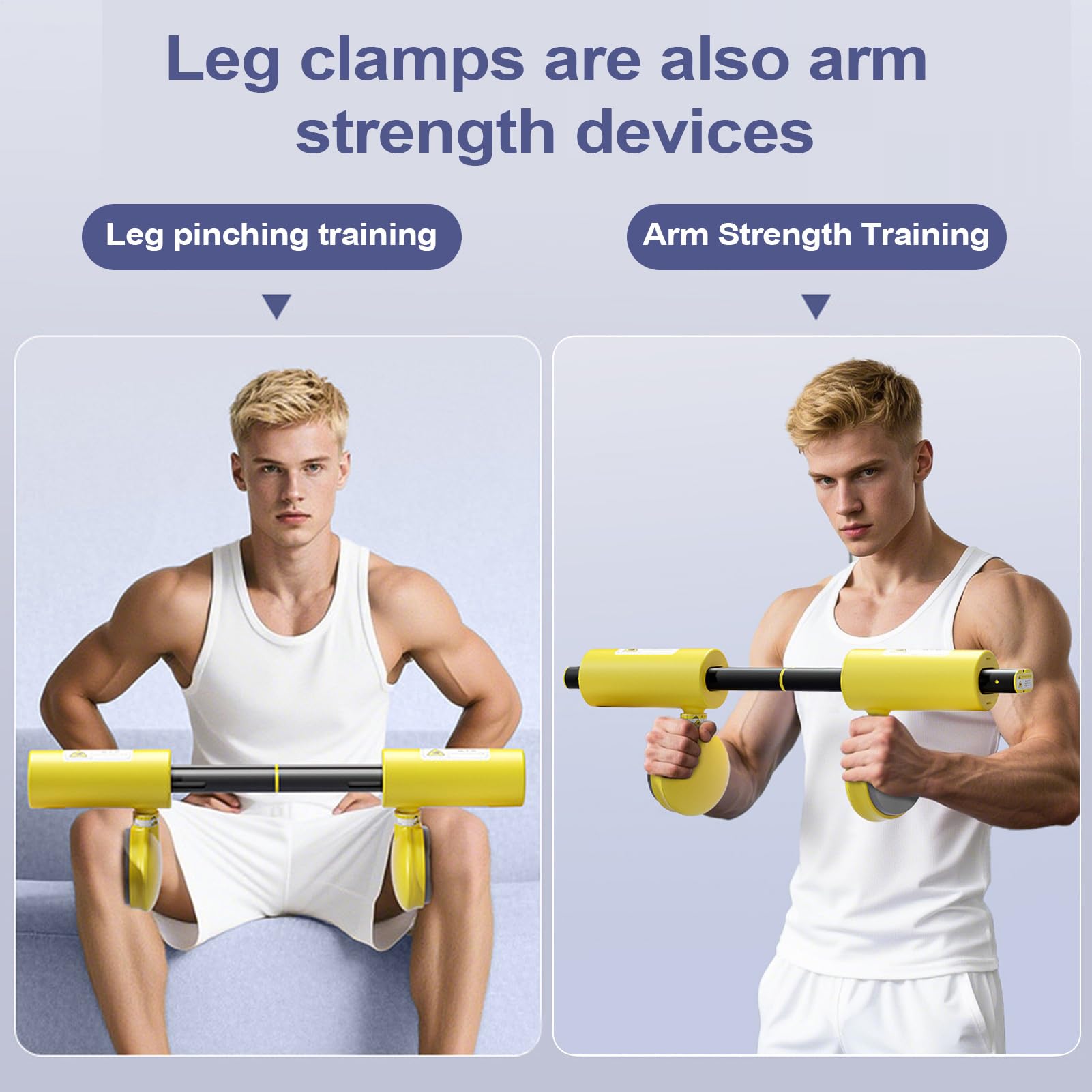Trenażer ud – trener ramion do wzmacniania mięśni | materiał stalowy PP i Fe, trening ciała z podparciem rdzenia, ćwiczenia ramion do fitnessu, studia fitness, domu, po porodzie, 56,5 x 19 x 15 cm