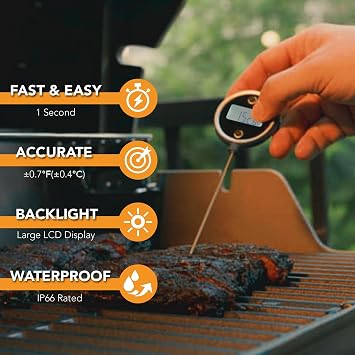 Pocket Pro 1-Second Instant Read Meat Thermometer