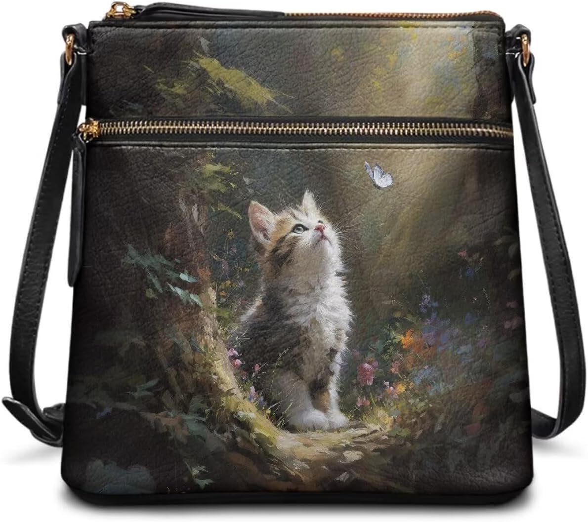 Leather Purses for Women, Leather Hobo Bags for Women Vintage Travel Sling Purse Multi Pockets Shoulder Bag